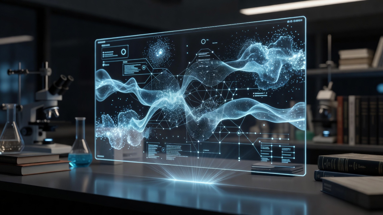 Perplexity AI real time academic search interface visualization